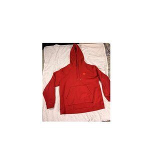 ADIDAS x IVY PARK Red Pullover Hoodie - Heart Embroidered - XL